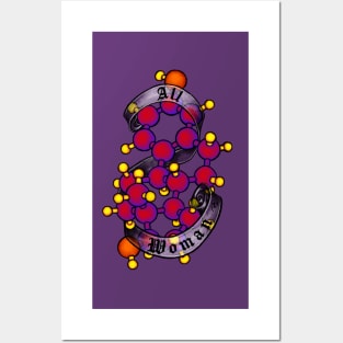 All Woman: Estrogen Molecule Posters and Art